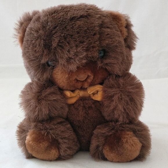 AMERICA WEGO Groom Teddy Bear Plush Vintage Stuffed Animal Korea Textured Brown. - Picture 10 of 16